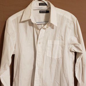 Dockers, White button-down dress shirt Size 18 Sorry @ wrinkles - will be ironed